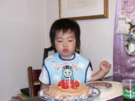 ３歳誕生日（自宅）