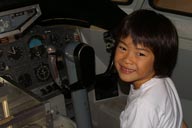 ジャンボ機のコックピット@航空科学博物館（千葉県）
