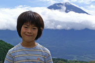 田貫湖から富士山を望む
